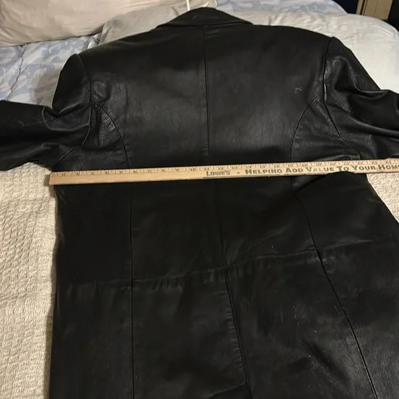 Men’s leather trench coat - Picture 10 of 12